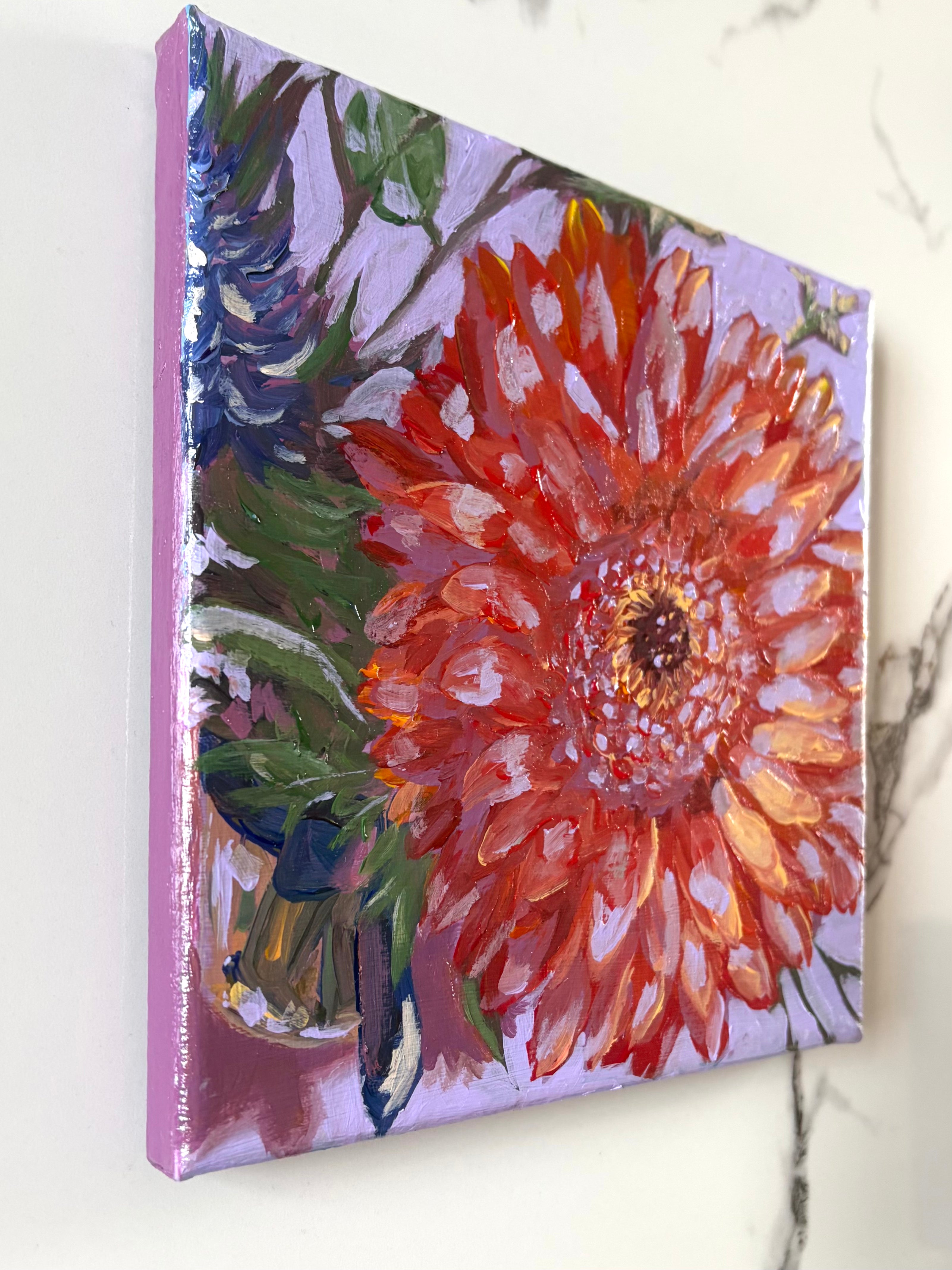 Gerbera Jamesonii, 8x8 Inch Original