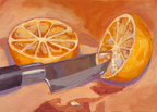 Bleeding Orange, A4 Original