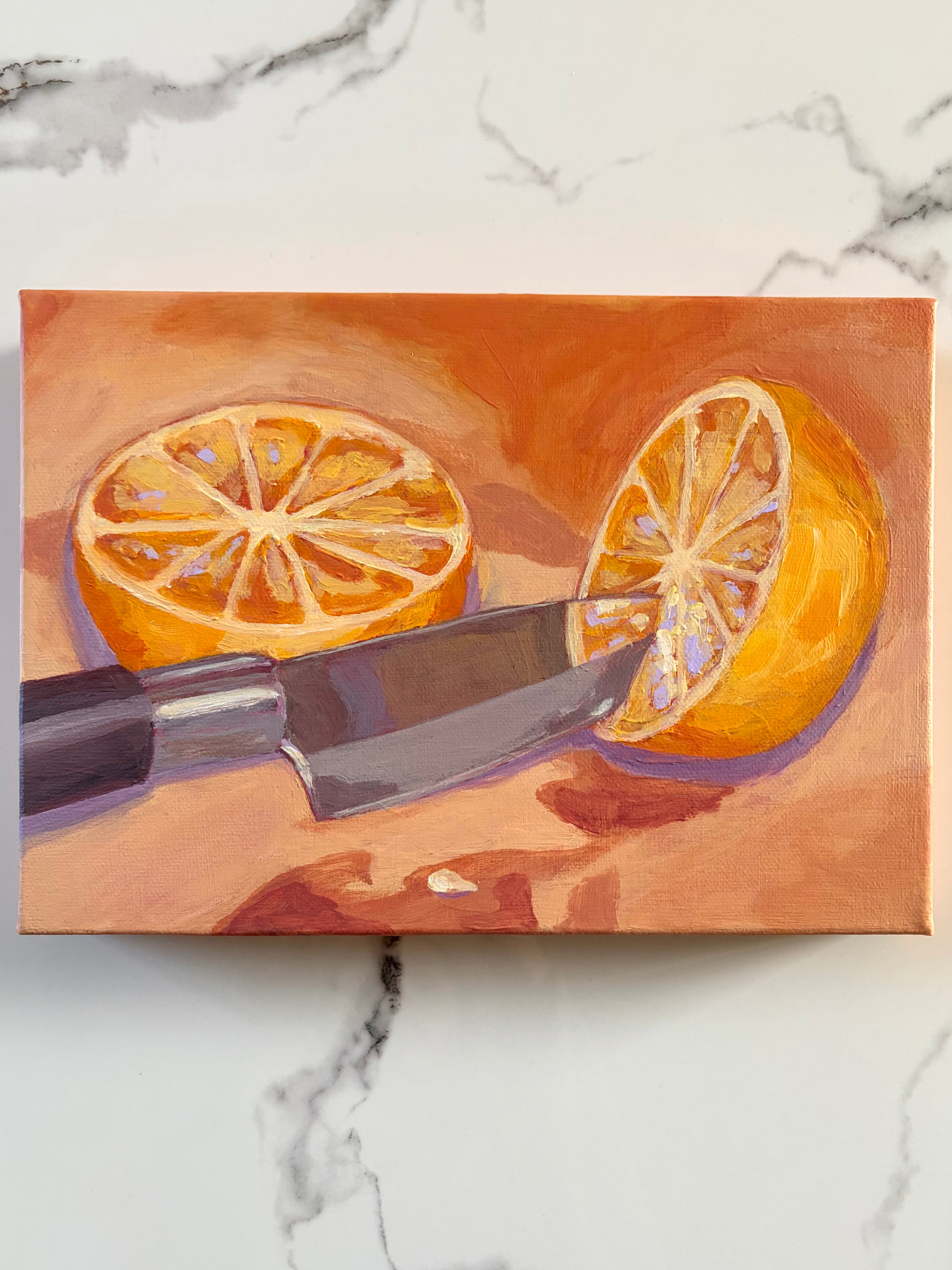 Bleeding Orange, A4 Original